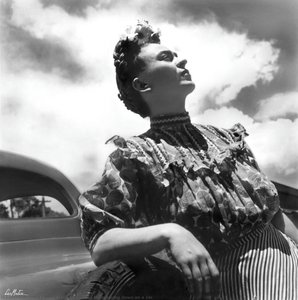 Frida Laying Down On A Car — Leo Matiz