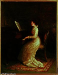 Lady At The Piano — Joseph Farquharson