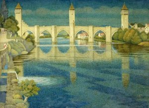 Die Großbrücke Von Cahors — Joseph Edward Southall