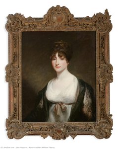 Portrait Of Mrs William Fitzroy — John Hoppner
