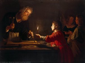 Childhood Of Christ — Gerard Van Honthorst