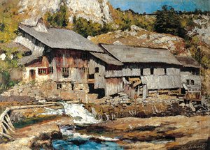 Mill Near Saut Du Doubs (ii. Version) — Carl Schuch