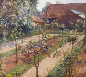Eine Gartenszene — Sir Alfred James Munnings