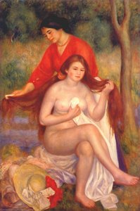 Hamamcı Ve Köy Kızı (tuvalet) — Pierre Auguste Renoir