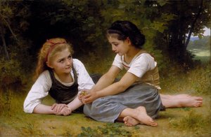 Die Haselnussesammlerinnen — William-adolphe Bouguereau