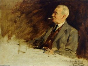 Oil Sketch For 'four Friends' — Frederick William Elwell