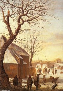 Winter Landscape (detail) — Hendrick Avercamp
