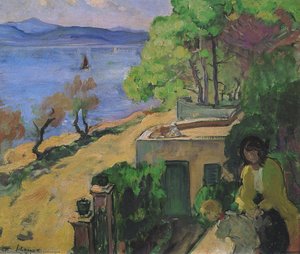 View Of The Sea From The Balcony — Henri Lebasque