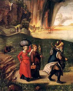 Lot E Le Sue Figlie In Fuga Da Sodoma — Albrecht Dürer