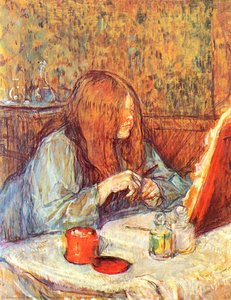 Madame Poupoule An Ihrem Schminktisch — Comte Henri Marie Raymond De Toulouse-lautrec-monfa