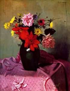 Pinks And Daisies Or Pinks And Dahlias — Félix Vallotton