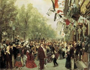 William I Departs For The Front, July 31, 1870 — Адолф Фон Менцел