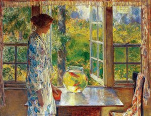 Coppa Di Pesci Rossi — Frederick Childe Hassam