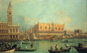 El Palacio Ducal Con La Plaza De San Marcos — Giovanni Antonio Canal