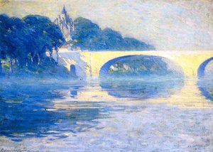 Early Morning Mist, Pont De L'arche — Clarence Alphonse Gagnon