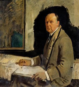 Study For A Portrait Of Leonard Stokes — Sir William Newenham Montague Orpen