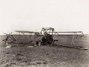 Brequet Photographic Plane Brought Down In Flames, World War I — Edward Steichen