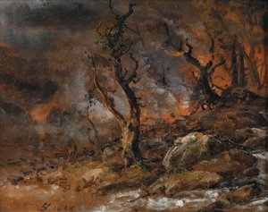 Forest Fire — Johan Christian Claussen Dahl