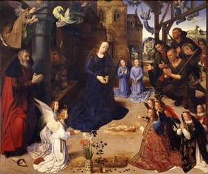 Der Portinari-triptychon (mitteltafel) — Hugo Van Der Goes