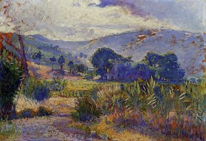 Cabasson Landscape (study) — Henri Edmond Cross
