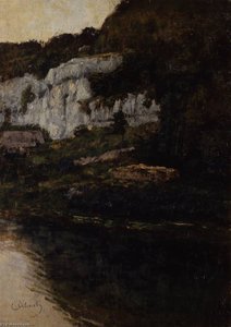 Felsabhang Bei Saut De Doubs Ii — Carl Schuch