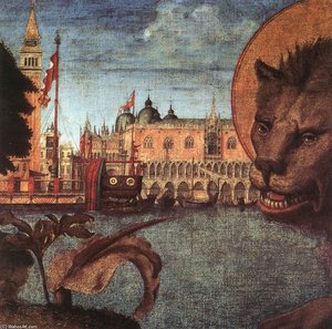 The Lion Of St Mark (detail) — Vittore Carpaccio