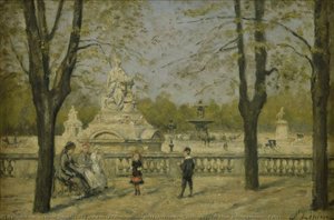 La Place De La Concorde, Vue De La Terrasse Des Tuileries — Stanislas Lépine
