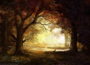 Metsän Nousu Auringonnousu — Albert Bierstadt