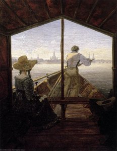 En Gondol På Elben Nær Dresden