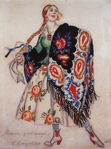 Masha — Boris Mikhailovich Kustodiev