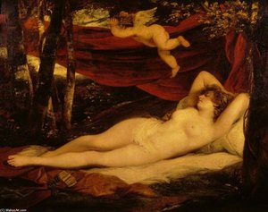 Sleeping Nymph And Cupid — John Hoppner