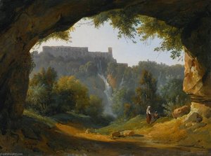 View Of Tivoli From A Grotto — Jean Charles Joseph Rémond