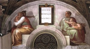 The Ancestors Of Christ: Jechoniah, Shealtiel — Michelangelo Morlaiter