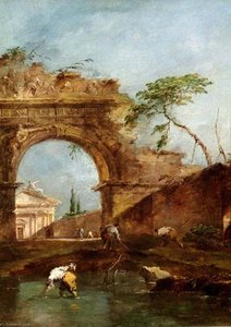 Landscape – Capriccio — Francesco Lazzaro Guardi