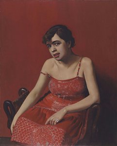 Romanian Woman In A Red Dress — Феликс Валотон