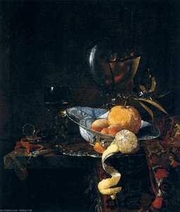 Still-life With Porcelain And A Nautilus Cup — Willem Kalf