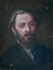 Portret van de beeldhouwer Pier Pander (1864-1919), Thomas Cool, 1893 - 1894