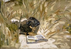 Donna Che Legge Tra I Bambù — Jean-édouard Vuillard