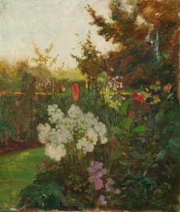 Garden Flower Scene — Benjamin Haughton