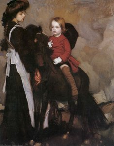 Lmabert Equestrian Portrait Of A Boy — George Washington Thomas Lambert