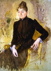 Frau In Schwarz (auch Bekannt Als Porträt Einer Frau) — Mary Stevenson Cassatt