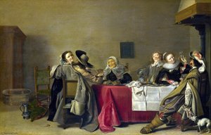 A Merry Company At Table — Hendrik Gerritsz Pot