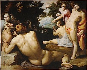 Le Bapteme Du Christ (grande Version) — Cornelis Cornelisz Van Haarlem