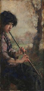 Flute Music — Xu Beihong