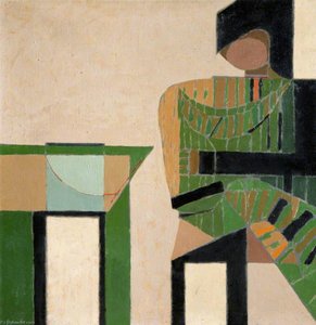 Figure Beside A Table — Colin Middleton