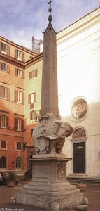 Fountain With Elephant And Obelisk — Gian Lorenzo Bernini