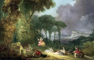 L'escarpolette (détail) — Jean-honoré Fragonard