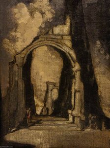 Ruined Arch With Figure — James Ferrier Pryde