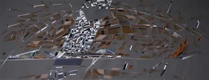Rheinhaufen Development: Isometric Of The City Context — Zaha Hadid