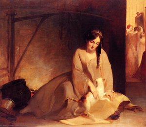 Cinderella At The Kitchen Fire — Thomas Sully